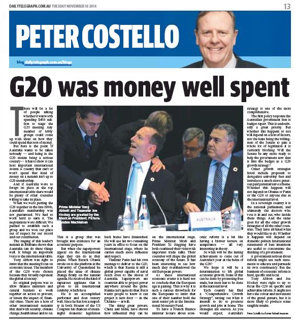 G20 was money well spent