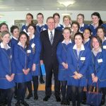 Peter Costello_meeting with Loreto Mandeville Hall students in Canberra