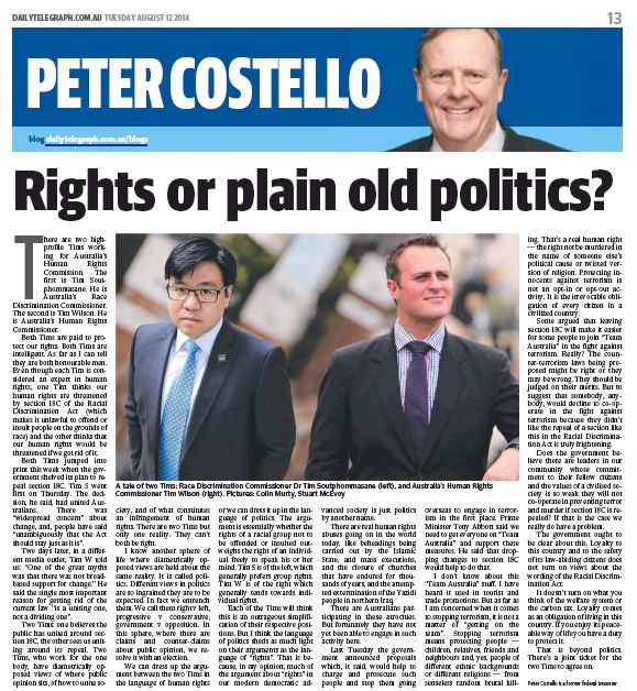 Rights or plain old politics?